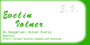 evelin volner business card